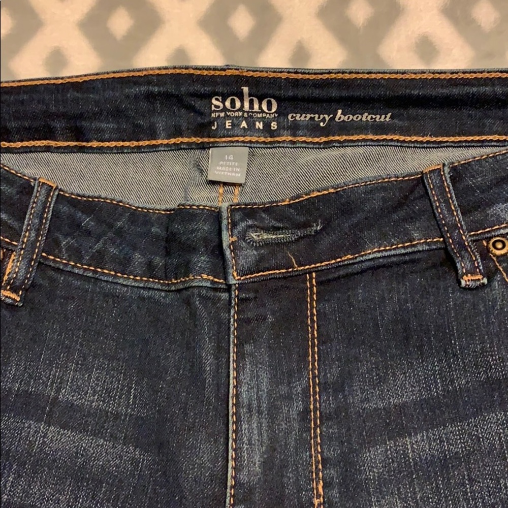 Soho New York and co curvy bootcut size 14